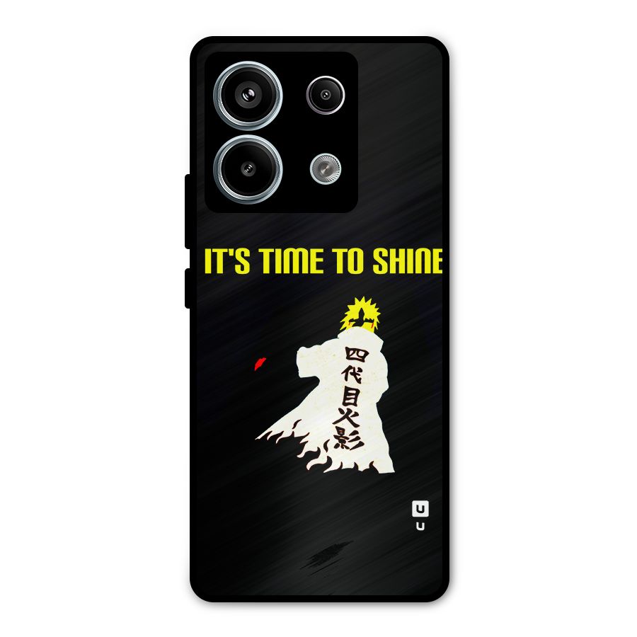 Time To Shine Metal Back Case for Redmi Note 13 Pro 5G