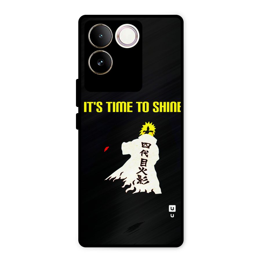 Time To Shine Metal Back Case for Vivo T2 Pro