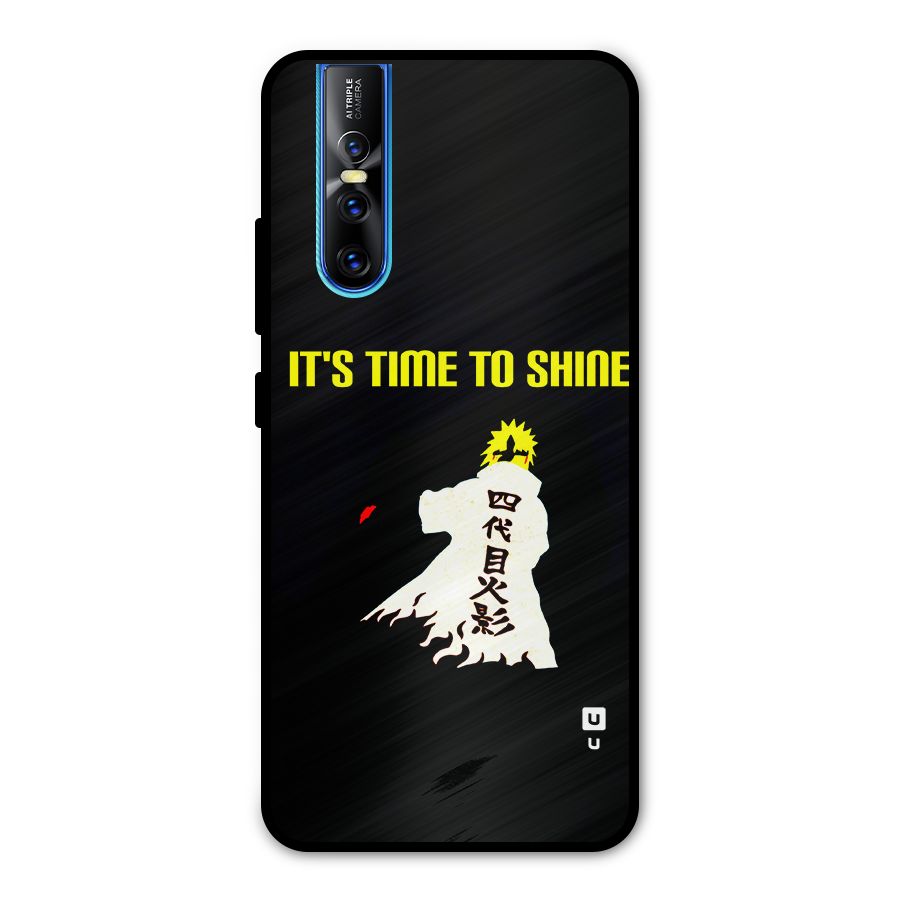 Time To Shine Metal Back Case for Vivo V15 Pro