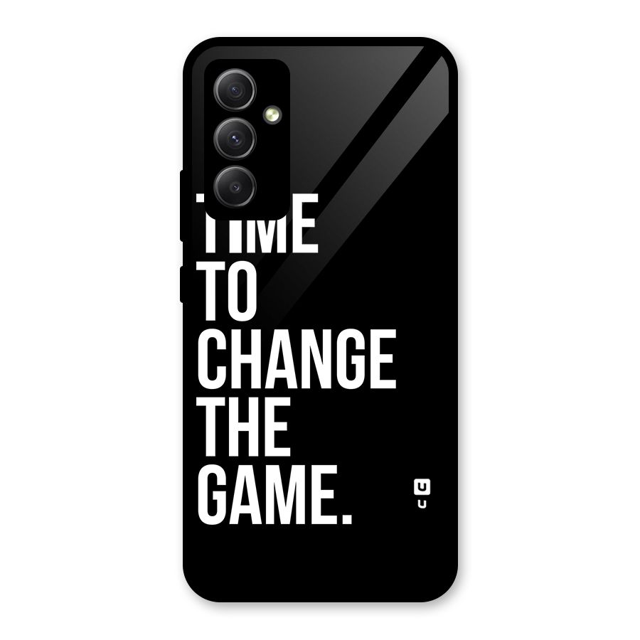 Time to Change the Game Glass Back Case for Galaxy A34