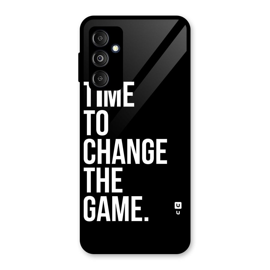 Time to Change the Game Glass Back Case for Galaxy M14 5G