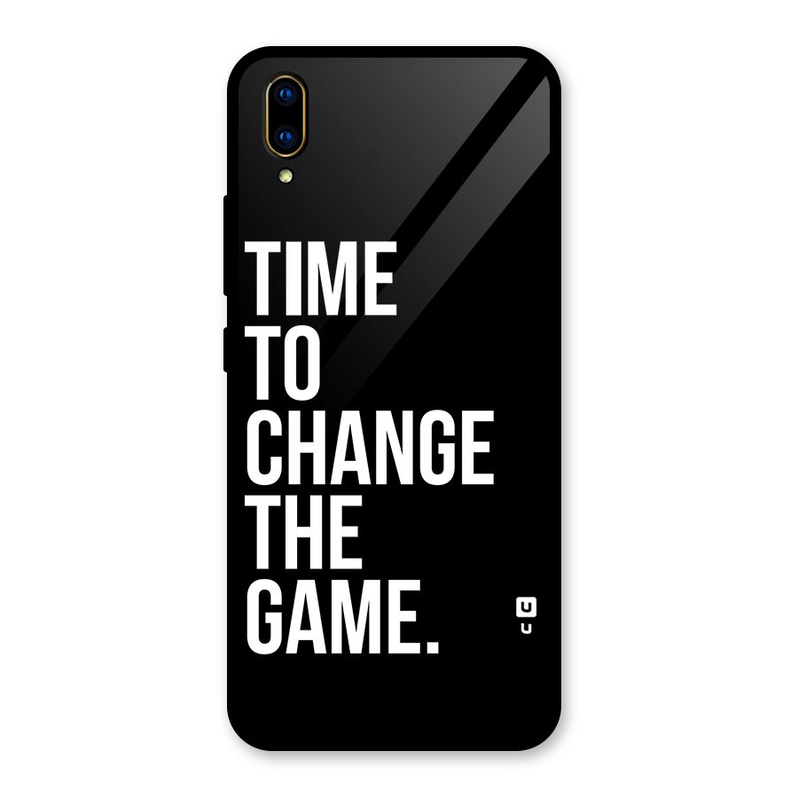 Time to Change the Game Glass Back Case for Vivo V11 Pro
