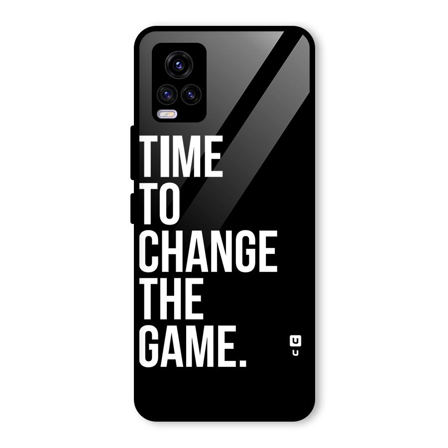 Time to Change the Game Glass Back Case for Vivo V20 2021