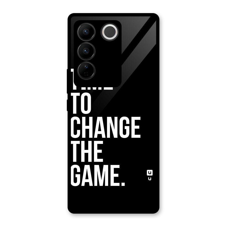 Time to Change the Game Glass Back Case for Vivo V27