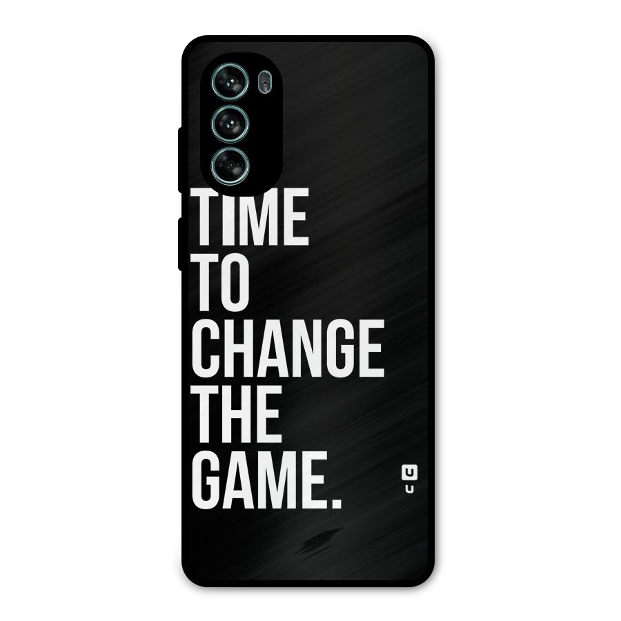 Time to Change the Game Metal Back Case for Moto G62