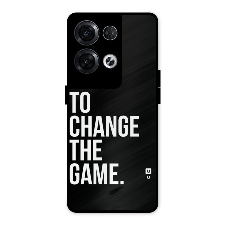 Time to Change the Game Metal Back Case for Oppo Reno8 Pro 5G