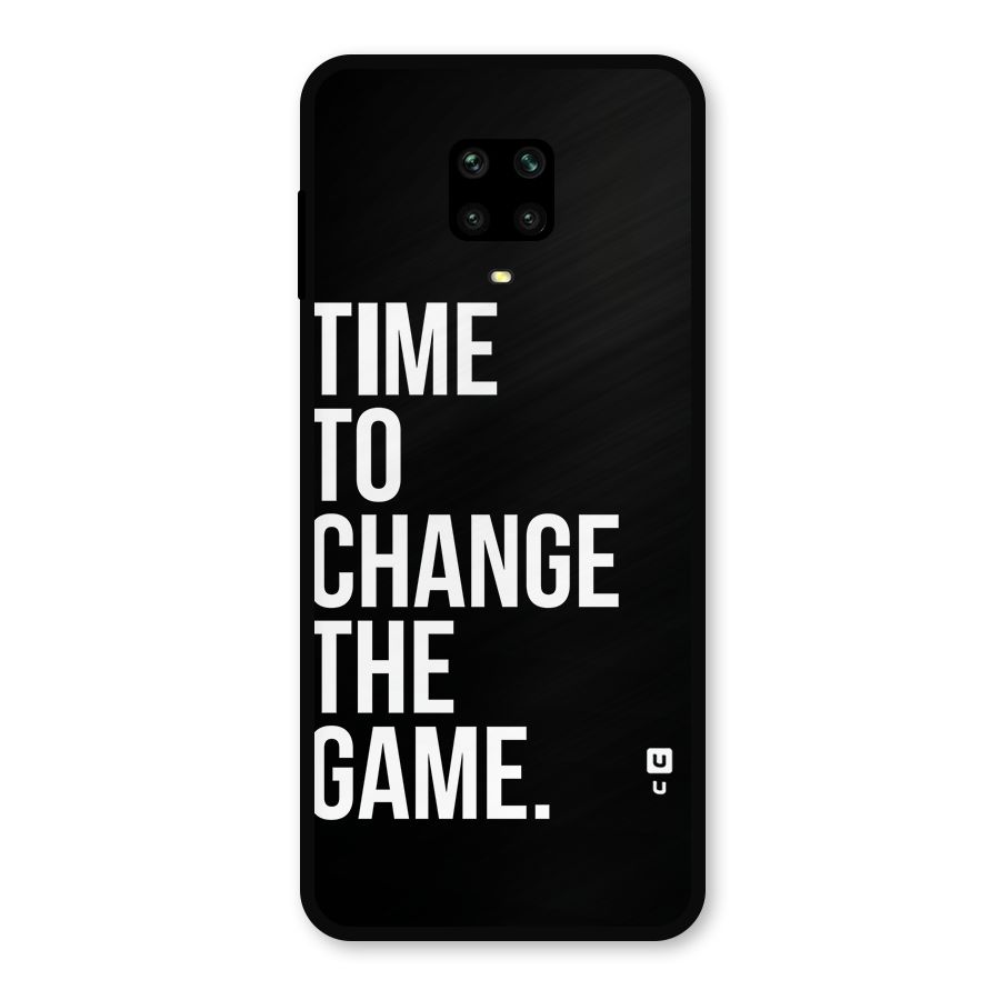 Time to Change the Game Metal Back Case for Poco M2