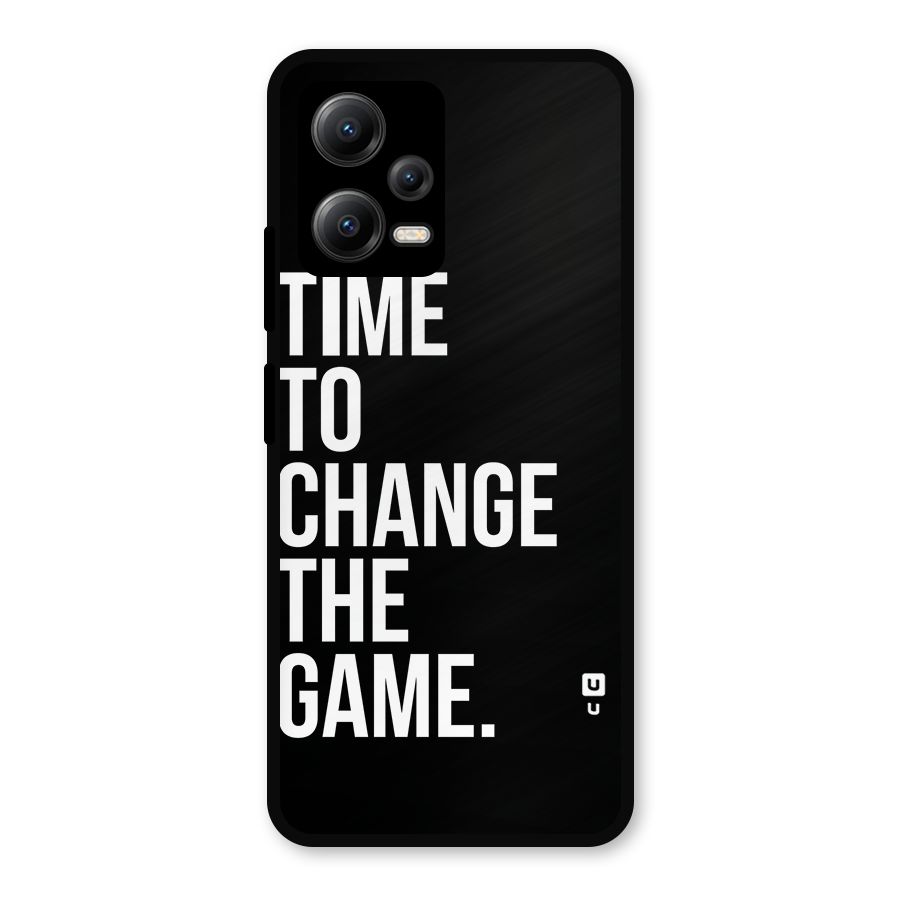 Time to Change the Game Metal Back Case for Redmi Note 12 5G