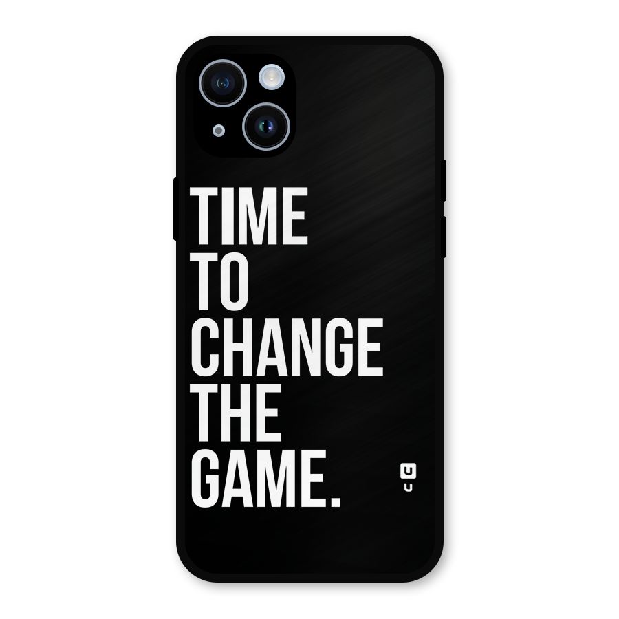 Time to Change the Game Metal Back Case for iPhone 14