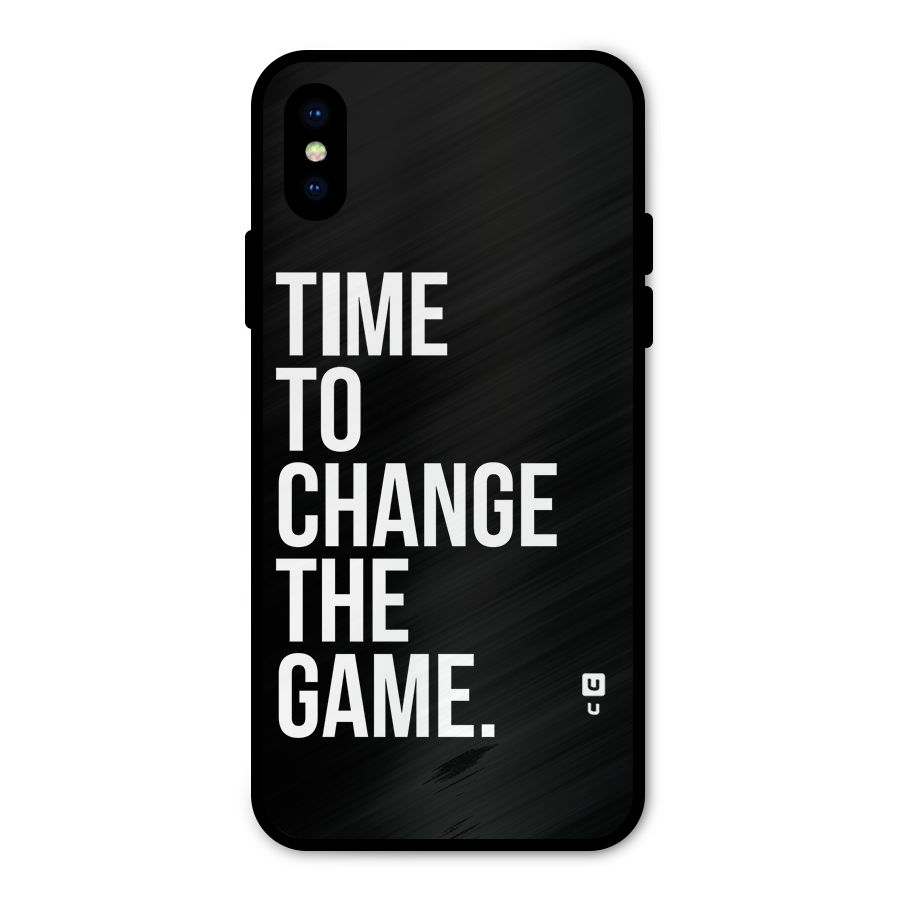 Time to Change the Game Metal Back Case for iPhone XS