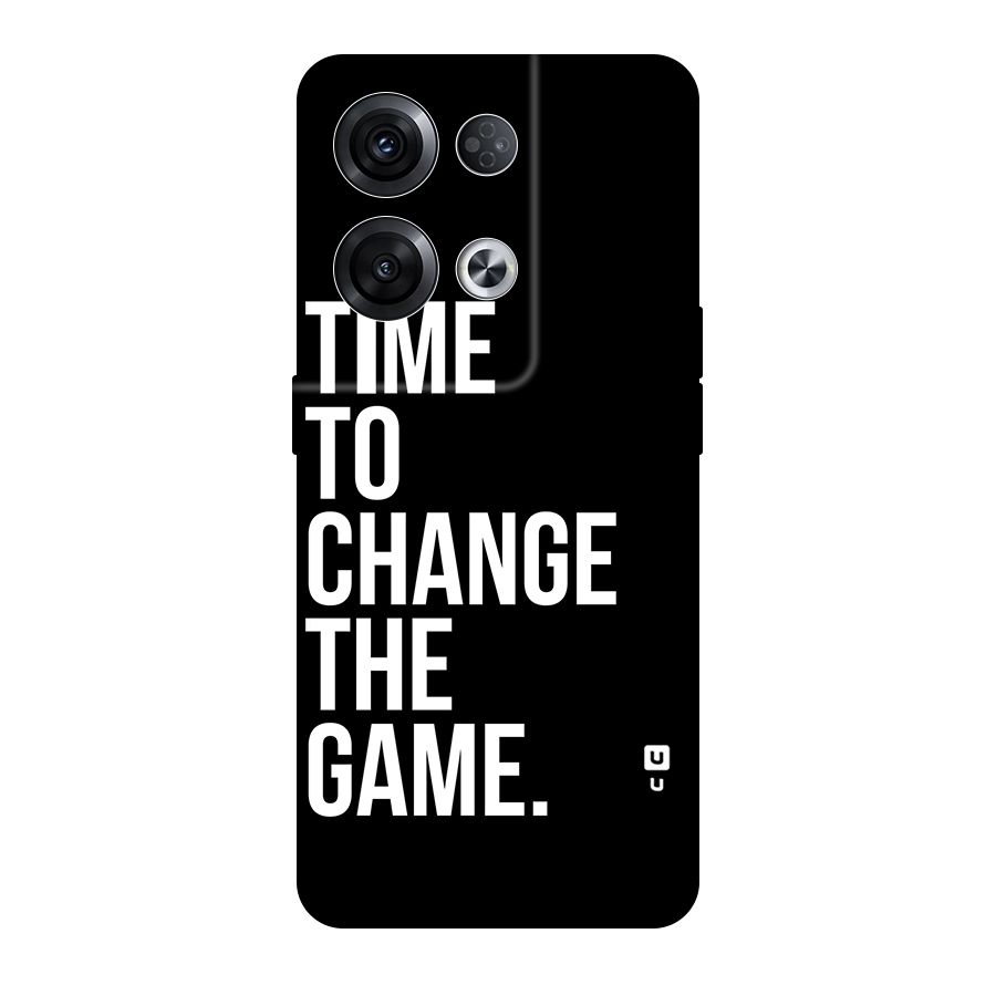 Time to Change the Game Original Polycarbonate Back Case for Oppo Reno8 Pro 5G