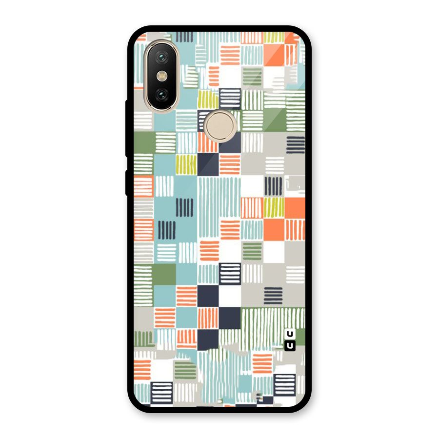 Tiny Boxes Stripes Glass Back Case for Redmi A2