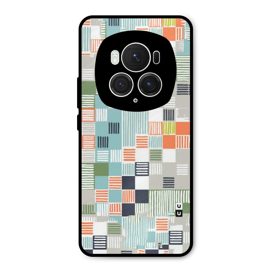 Tiny Boxes Stripes Metal Back Case for Honor Magic6 Pro