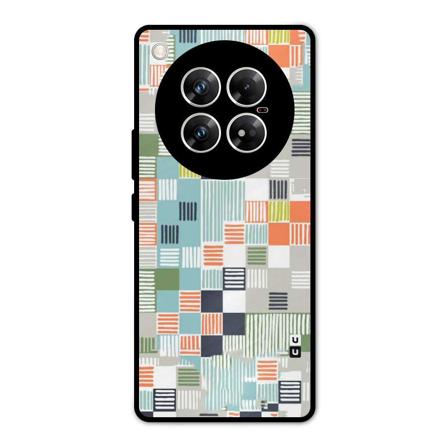 Tiny Boxes Stripes Metal Back Case for Infinix Zero 40 5G