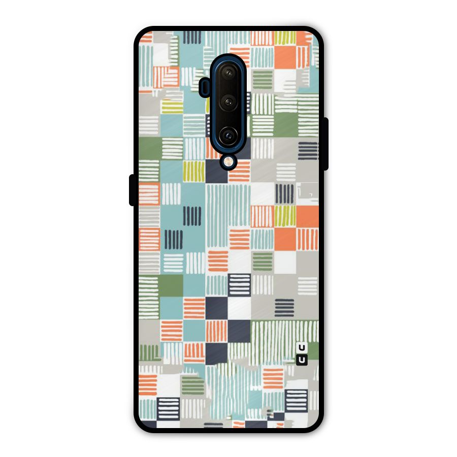 Tiny Boxes Stripes Metal Back Case for OnePlus 7T Pro