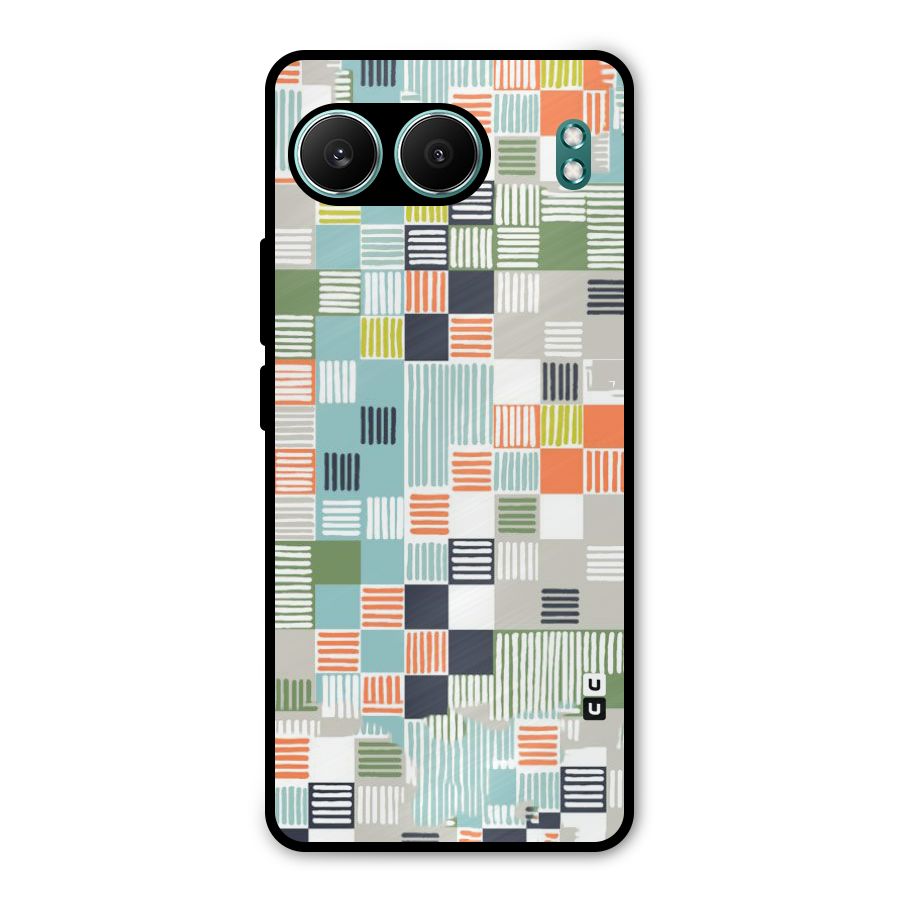 Tiny Boxes Stripes Metal Back Case for OnePlus Nord 4