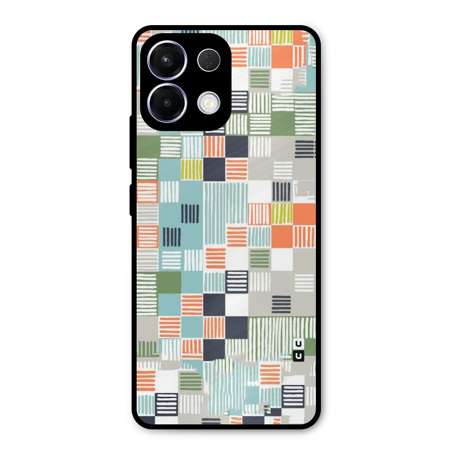 Tiny Boxes Stripes Metal Back Case for Oppo K13