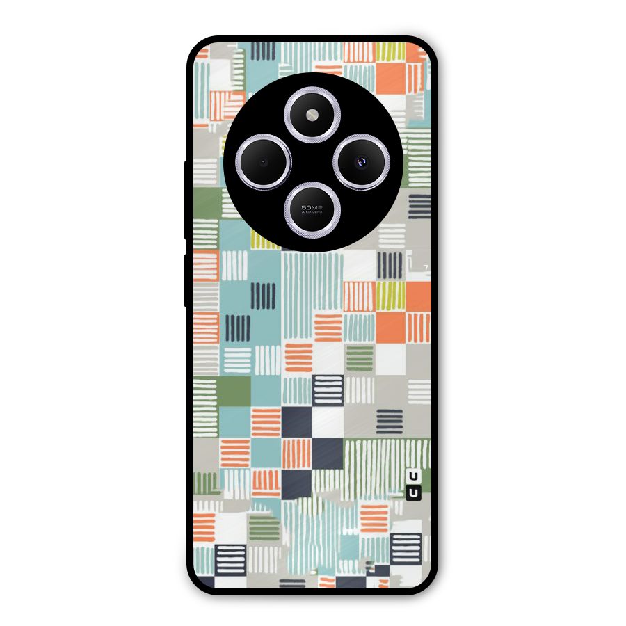 Tiny Boxes Stripes Metal Back Case for Poco M7