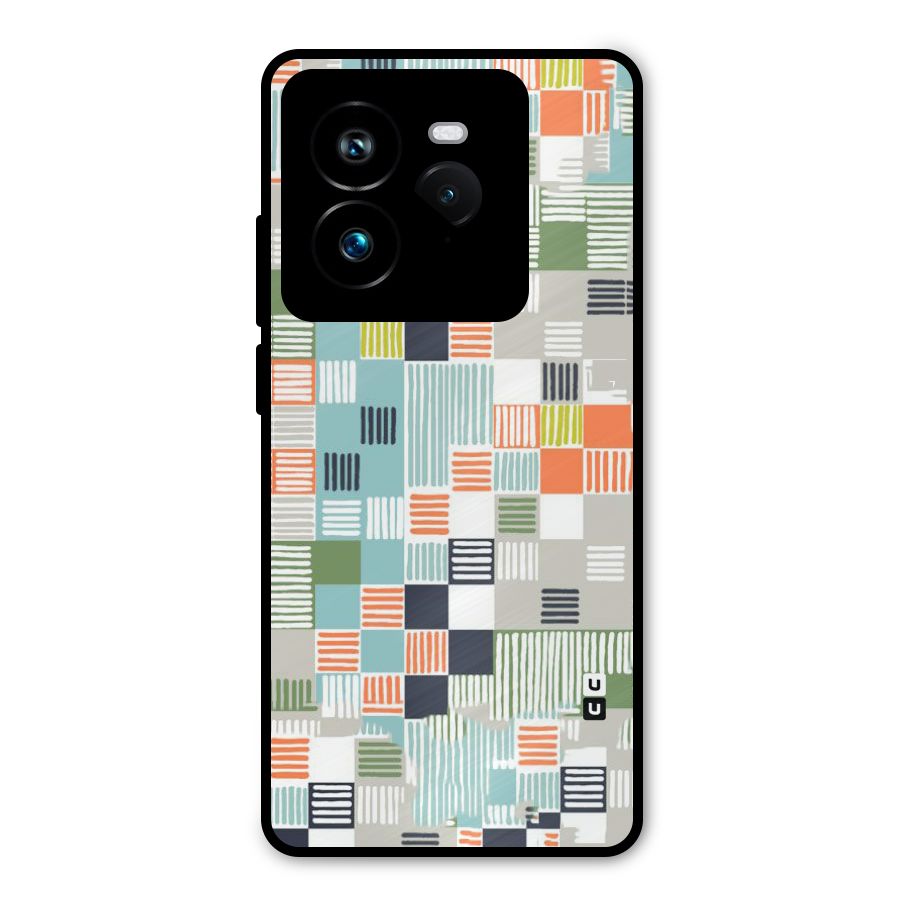 Tiny Boxes Stripes Metal Back Case for Realme GT 7 Pro