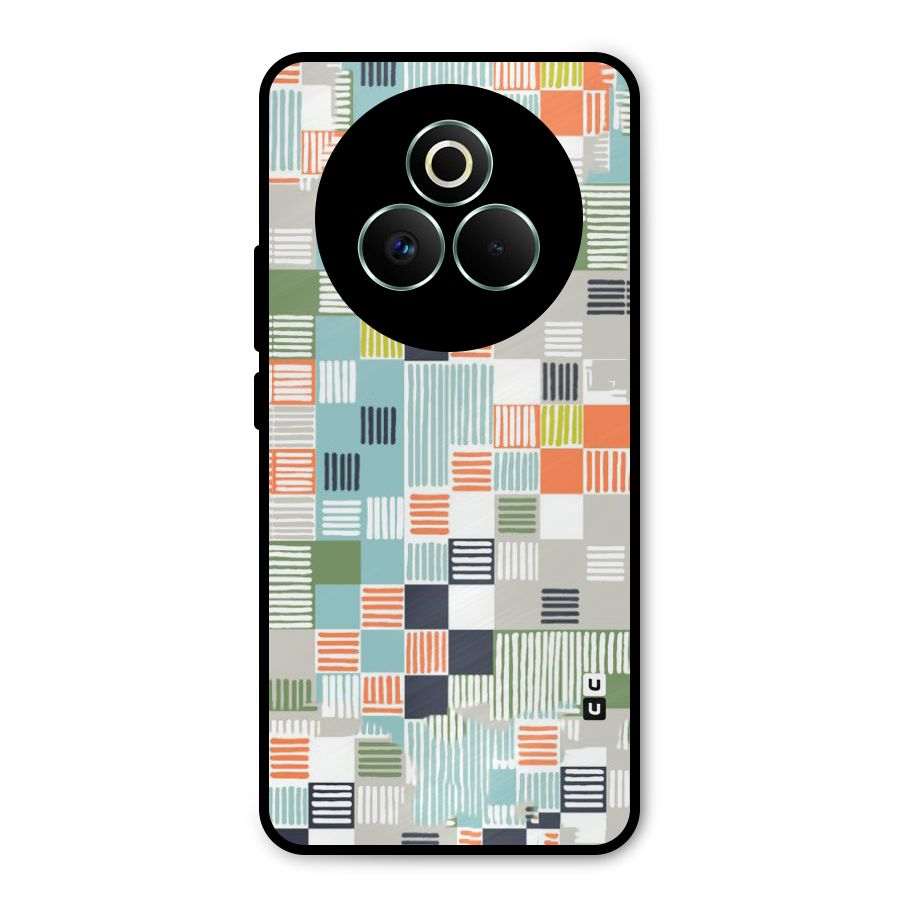 Tiny Boxes Stripes Metal Back Case for Realme P3 Pro