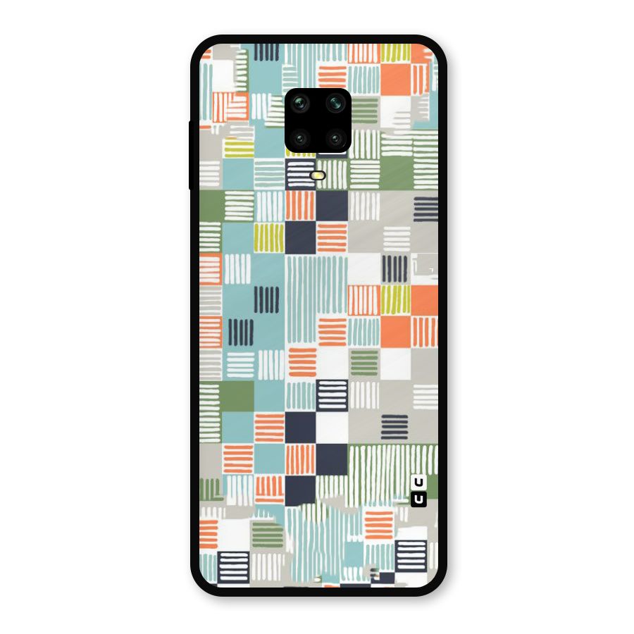 Tiny Boxes Stripes Metal Back Case for Redmi Note 10 Lite