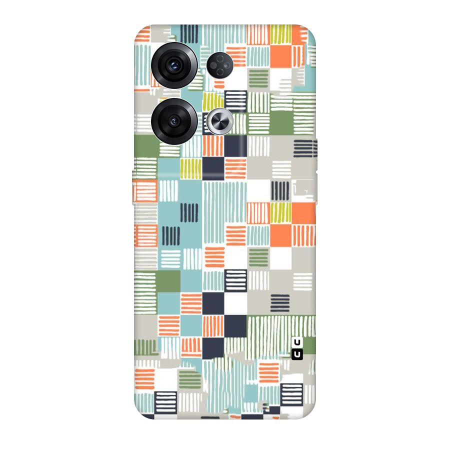 Tiny Boxes Stripes Original Polycarbonate Back Case for Oppo Reno8 Pro 5G