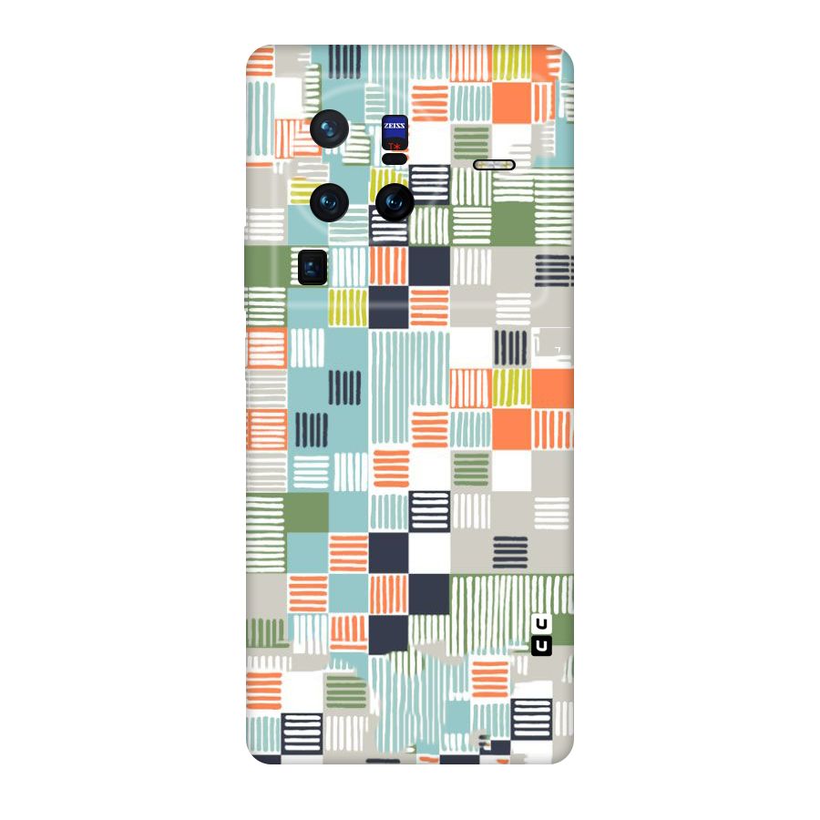 Tiny Boxes Stripes Original Polycarbonate Back Case for Vivo X80