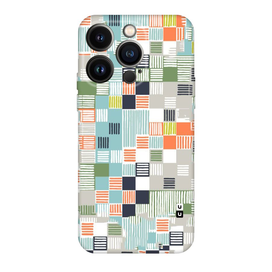 Tiny Boxes Stripes Original Polycarbonate Back Case for iPhone 14 Pro