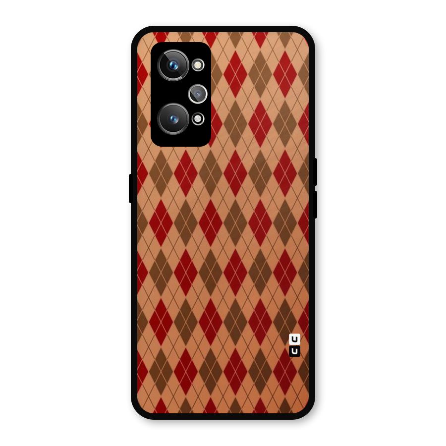 Tiny Checks Diamond Metal Back Case for Realme GT Neo 3T