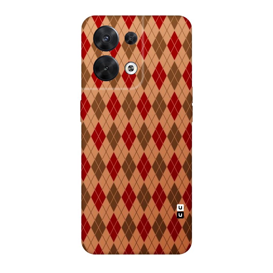 Tiny Checks Diamond Original Polycarbonate Back Case for Oppo Reno8 5G