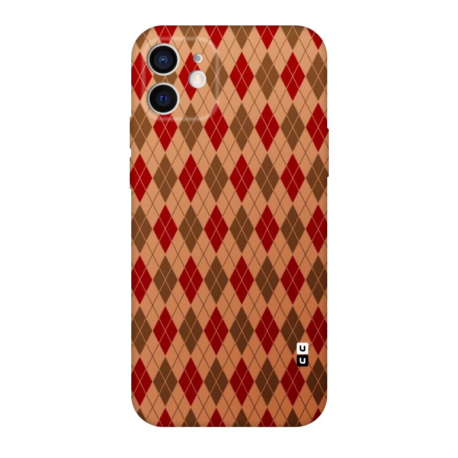 Tiny Checks Diamond Original Polycarbonate Back Case for iPhone 12