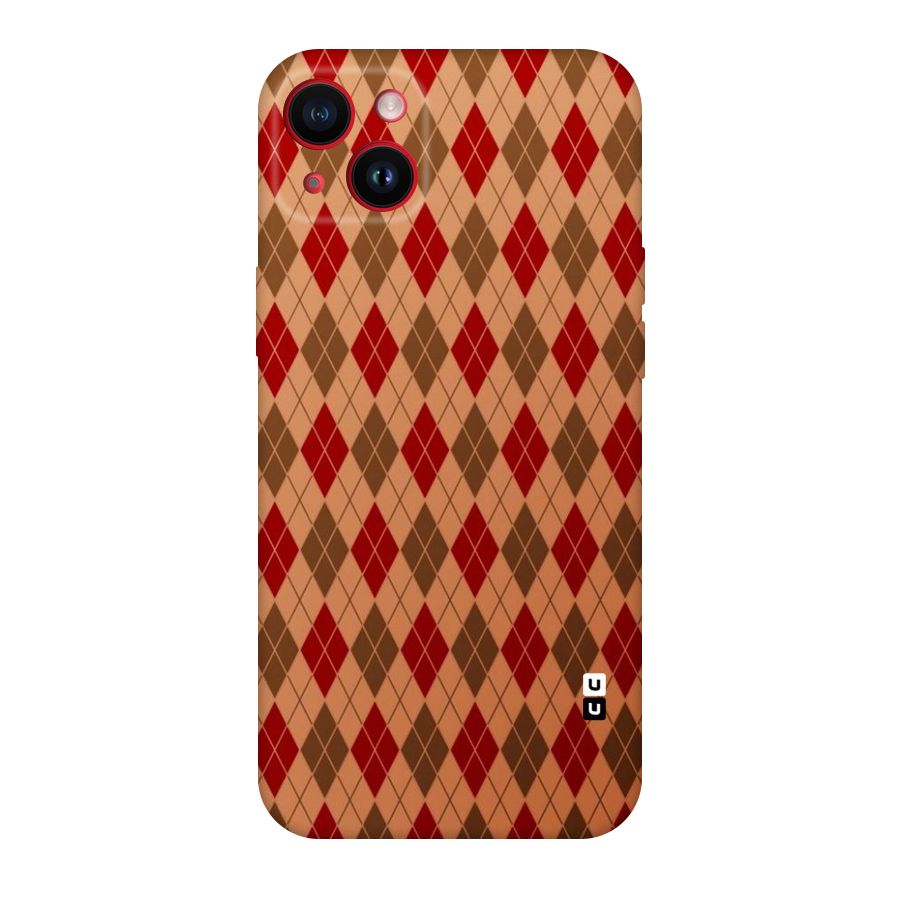 Tiny Checks Diamond Original Polycarbonate Back Case for iPhone 14 Plus