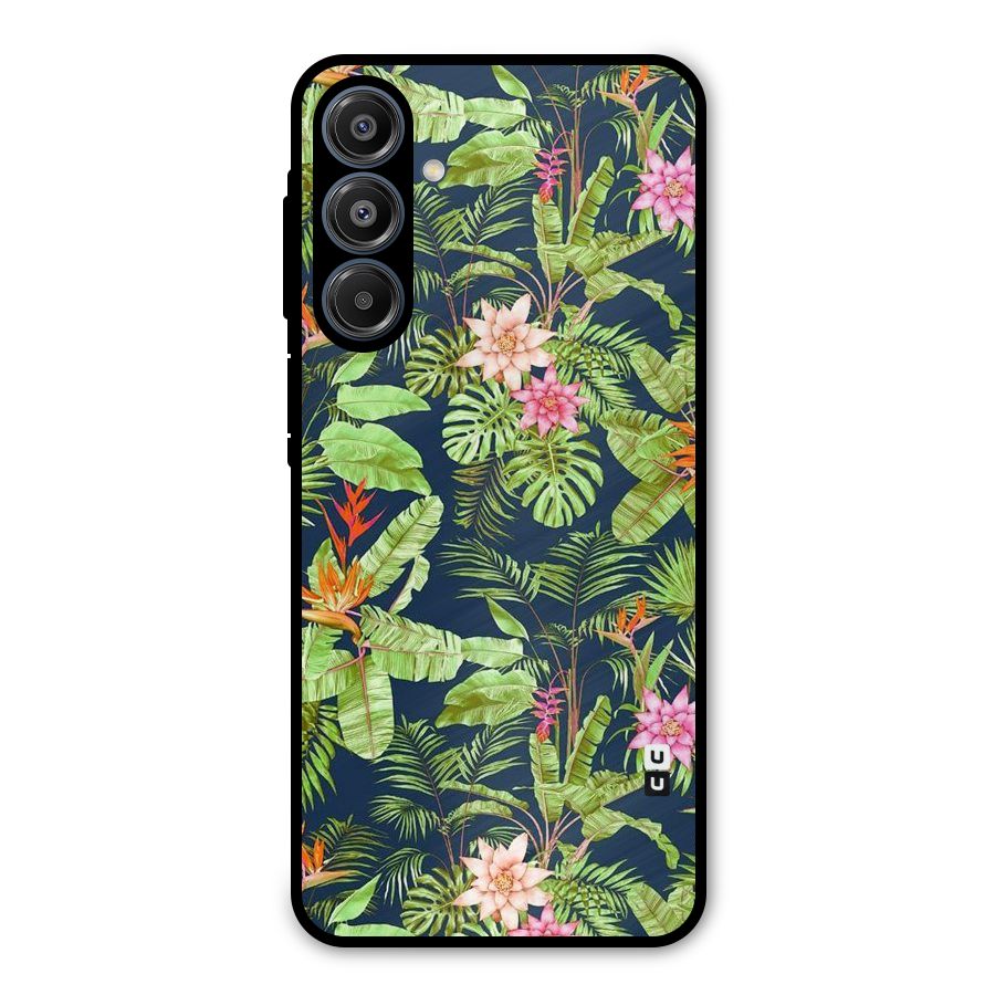 Tiny Flower Leaves Metal Back Case for Galaxy A16 5G