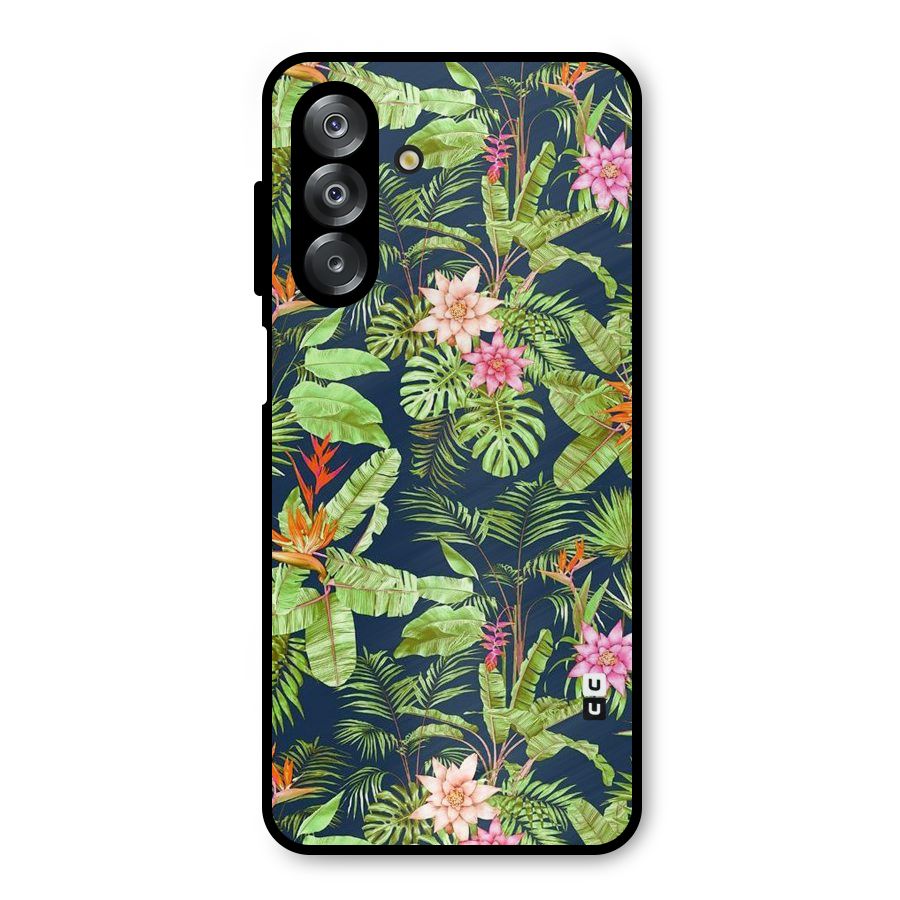 Tiny Flower Leaves Metal Back Case for Galaxy A26