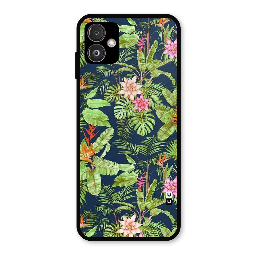 Tiny Flower Leaves Metal Back Case for Galaxy F14