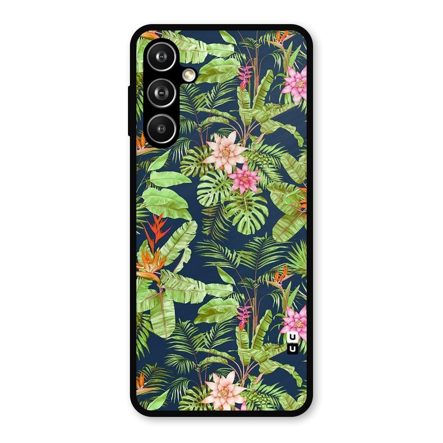 Tiny Flower Leaves Metal Back Case for Galaxy F54