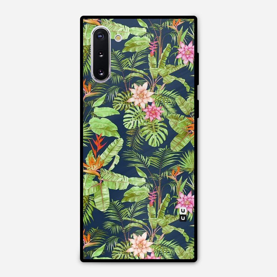 Tiny Flower Leaves Metal Back Case for Galaxy Note 10