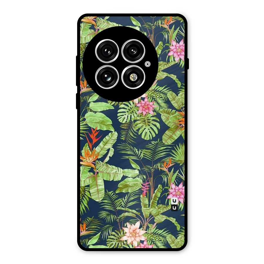 Tiny Flower Leaves Metal Back Case for OnePlus 13