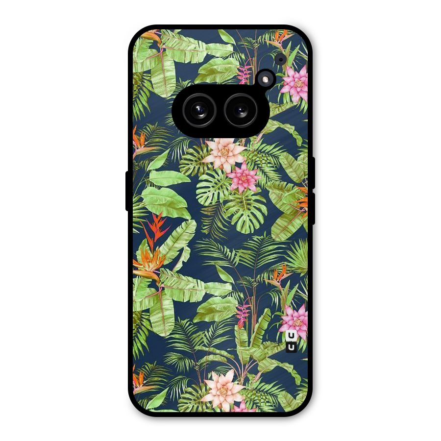 Tiny Flower Leaves Metal Back Case for Nothing Phone 2a