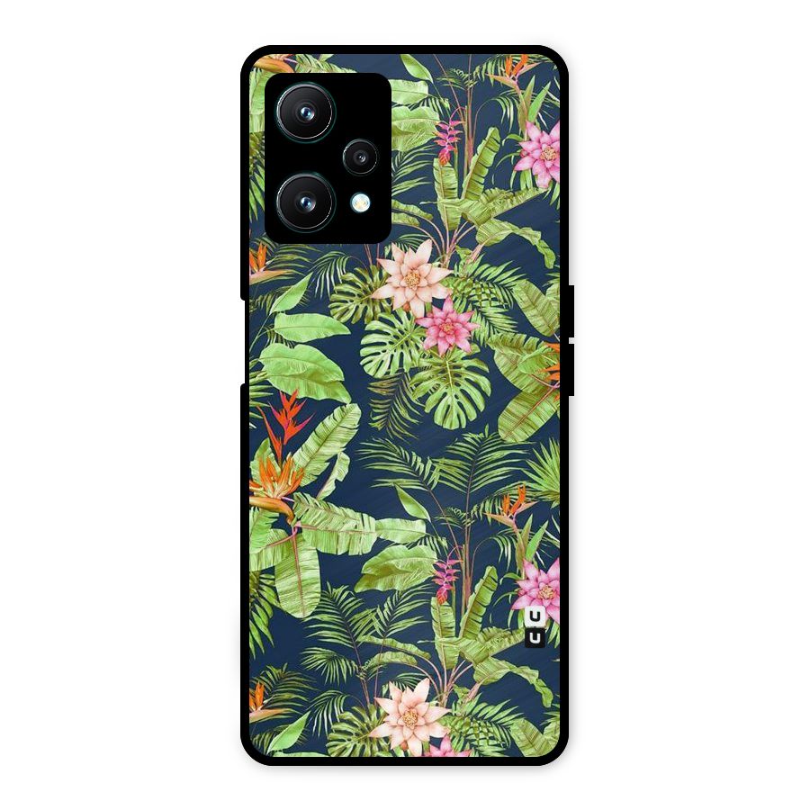 Tiny Flower Leaves Metal Back Case for Realme 9 Pro 5G