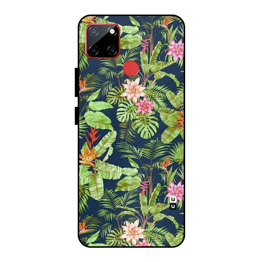 Tiny Flower Leaves Metal Back Case for Realme C12