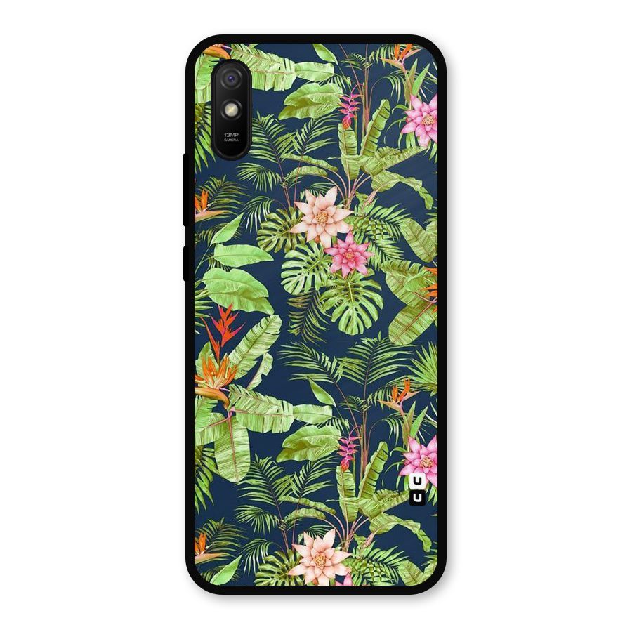 Tiny Flower Leaves Metal Back Case for Redmi 9a