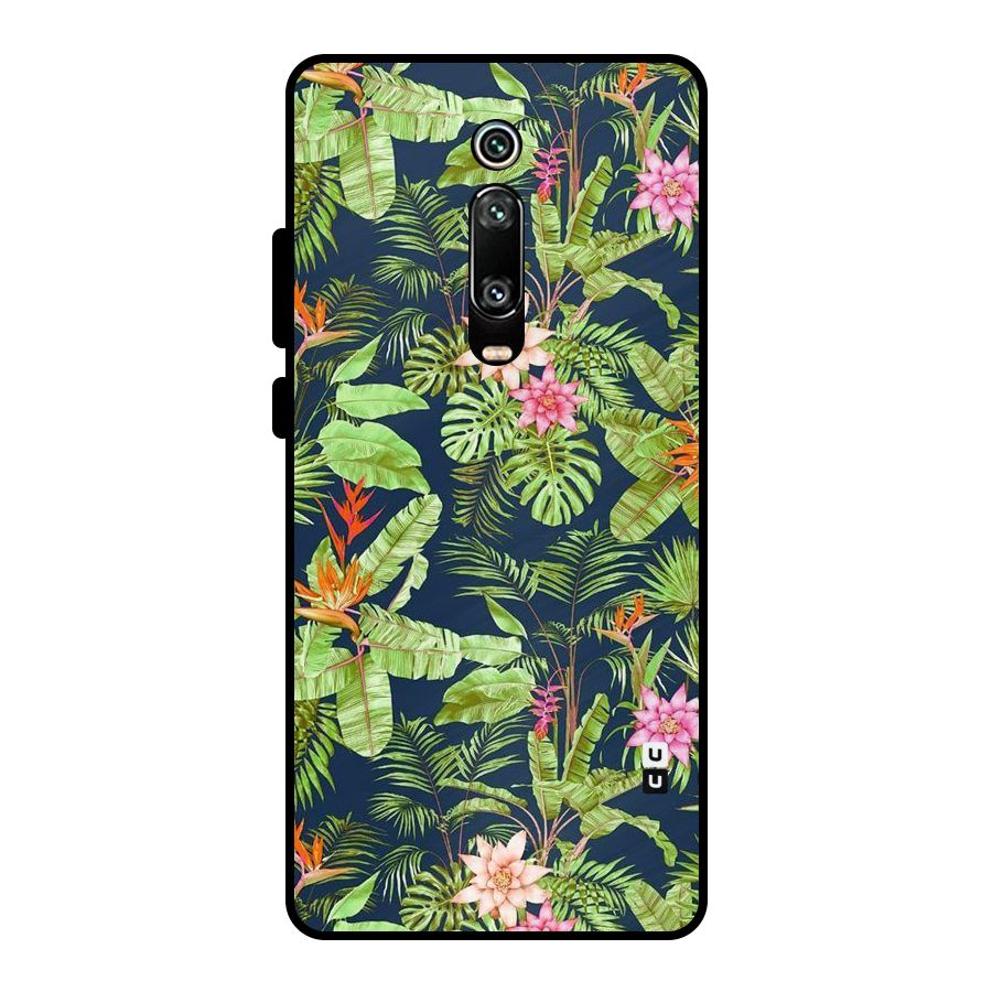 Tiny Flower Leaves Metal Back Case for Redmi K20 Pro