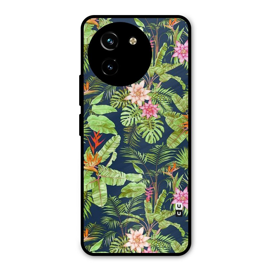 Tiny Flower Leaves Metal Back Case for Vivo T3x