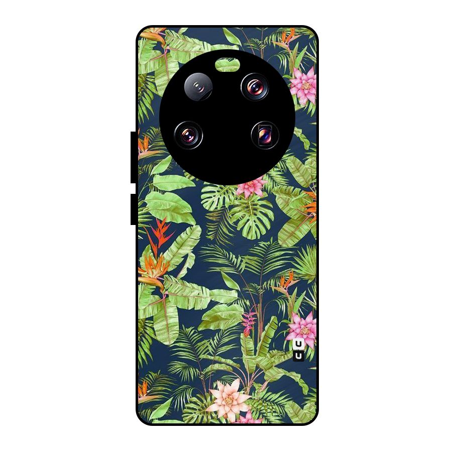 Tiny Flower Leaves Metal Back Case for Xiaomi 13 Ultra