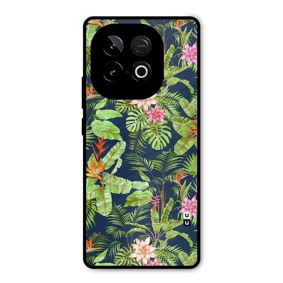 Tiny Flower Leaves Metal Back Case for iQOO Neo 10