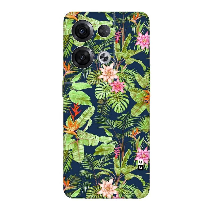 Tiny Flower Leaves Original Polycarbonate Back Case for Oppo Reno8 Pro 5G