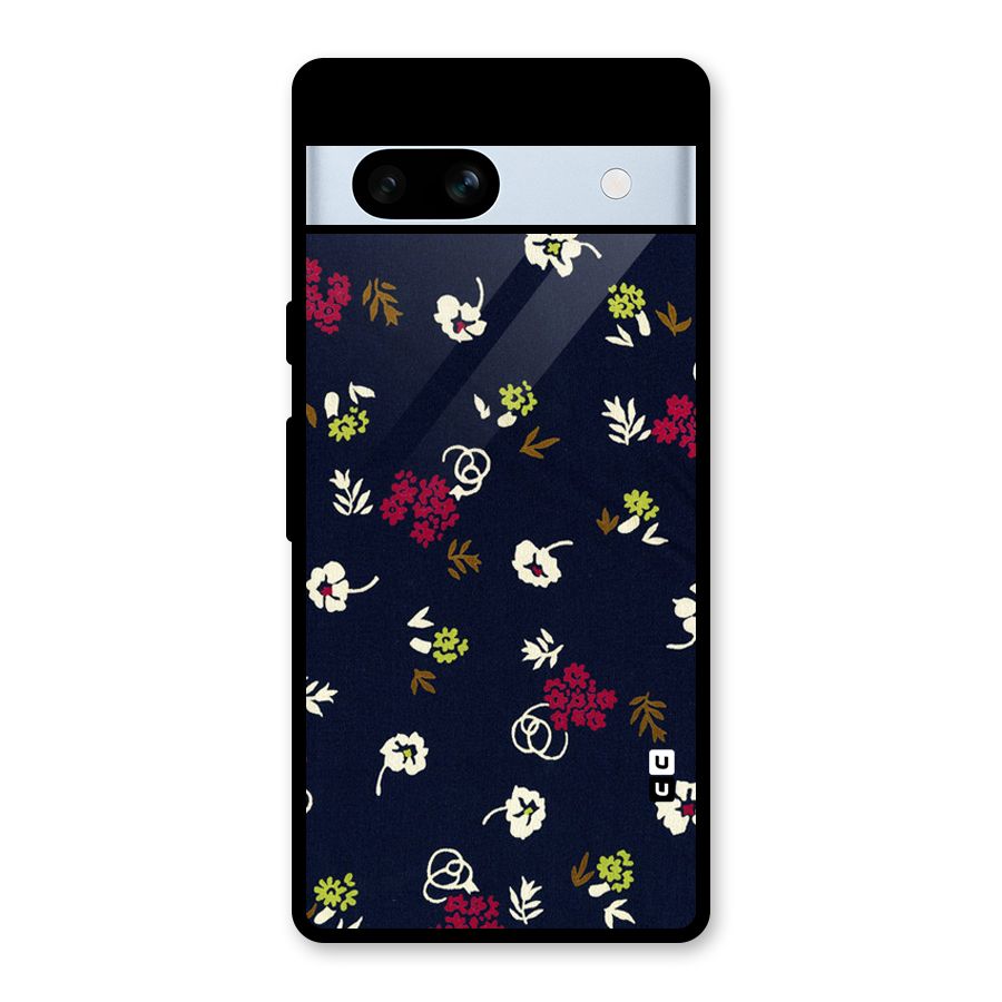 Tiny Flowers Glass Back Case for Google Pixel 7a