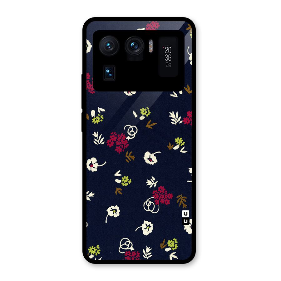 Tiny Flowers Glass Back Case for Mi 11 Ultra