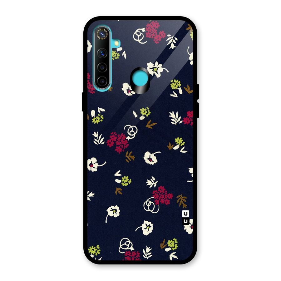 Tiny Flowers Glass Back Case for Realme Narzo 10